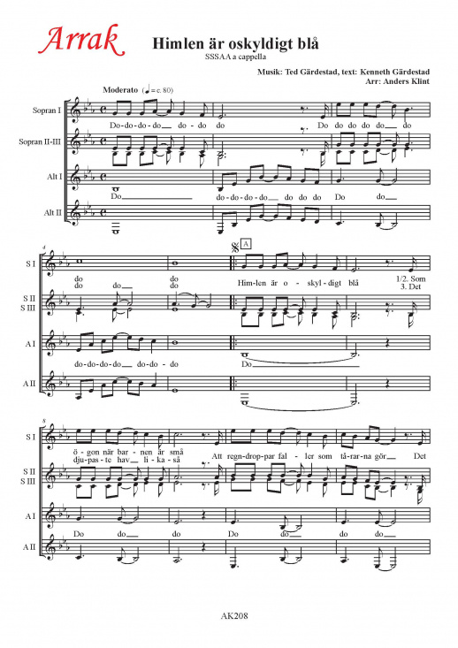 Himlen �r oskyldigt bl� - SSSAA