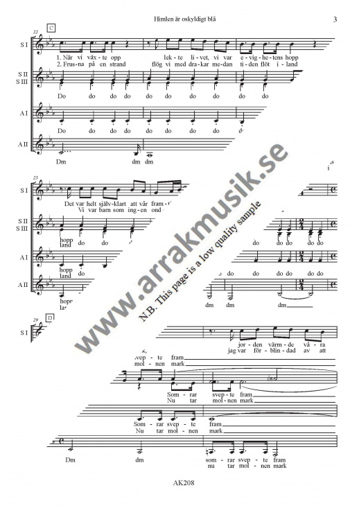 Himlen �r oskyldigt bl� - SSSAA