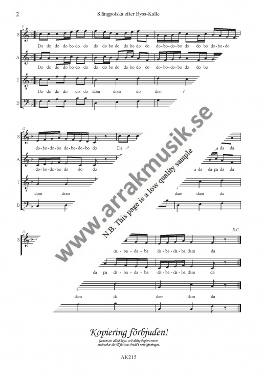 Sl�ngpolska efter Byss-Kalle