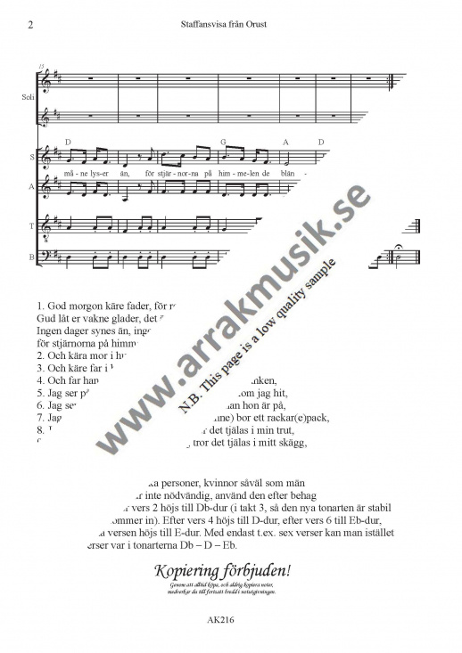 Staffansvisa fr�n Orust