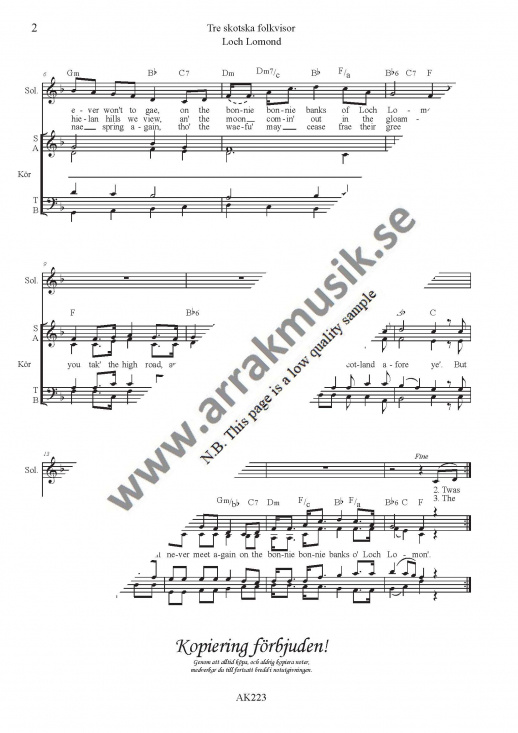 Tre skotska folkvisor