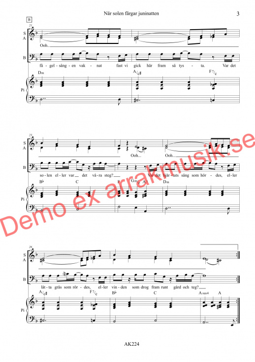 N�r solen f�rgar juninatten