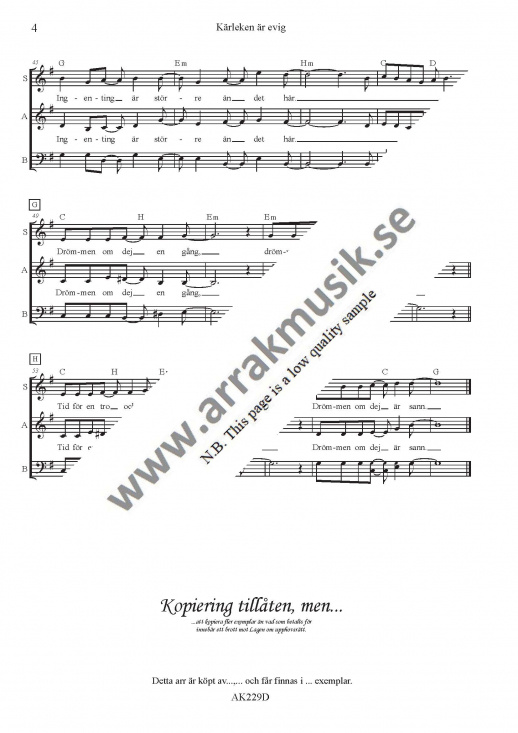 K�rleken �r evig