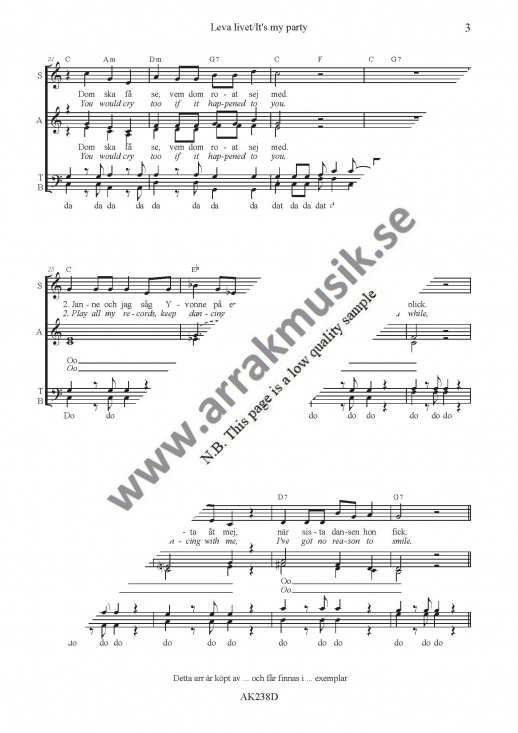 Leva livet/It's my party