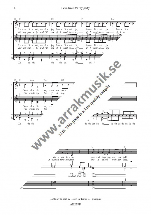 Leva livet/It's my party