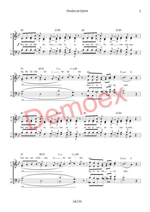 Handen p� hj�rtat