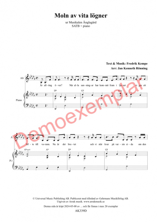 Moln av vita l�gner