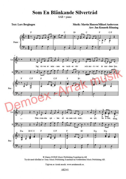 Som En Bl�nkande Silvertr�d