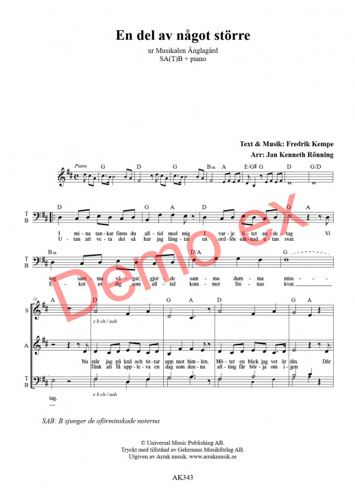 En del av n�got st�rre