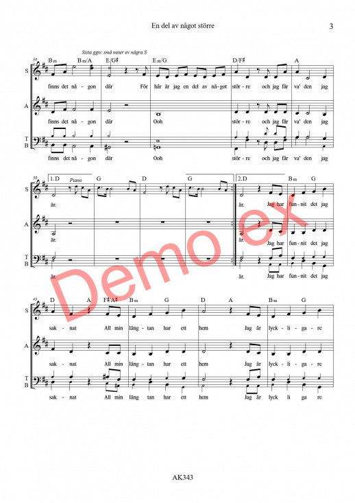 En del av n�got st�rre