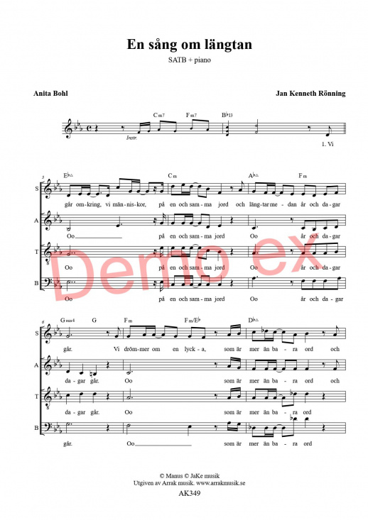 En s�ng om l�ngtan