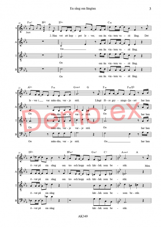 En s�ng om l�ngtan