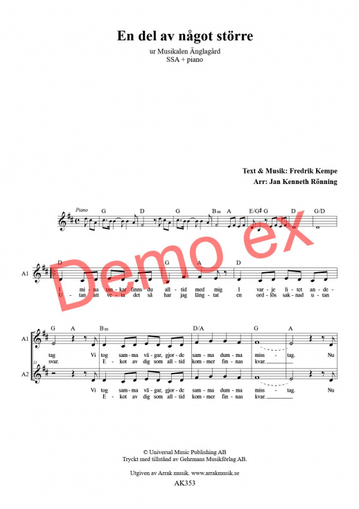 En del av n�got st�rre