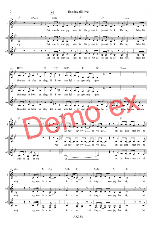 En s�ng till livet