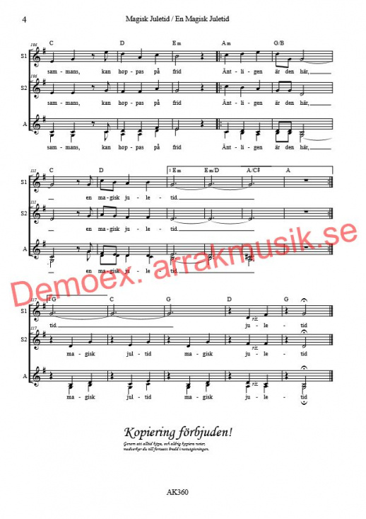 Magisk Juletid / En Magisk Juletid SSAA