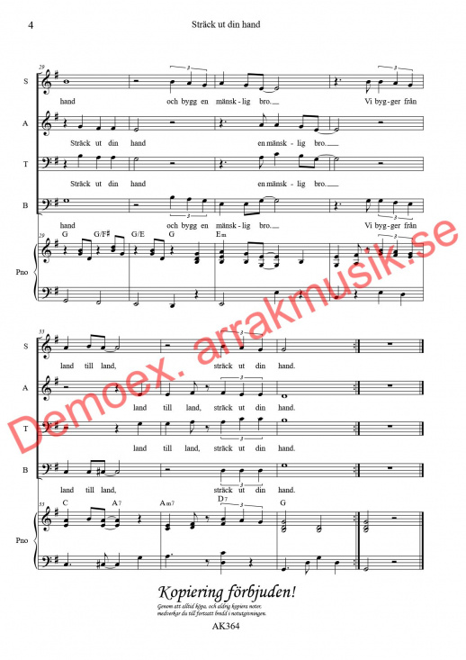 Str�ck ut din hand