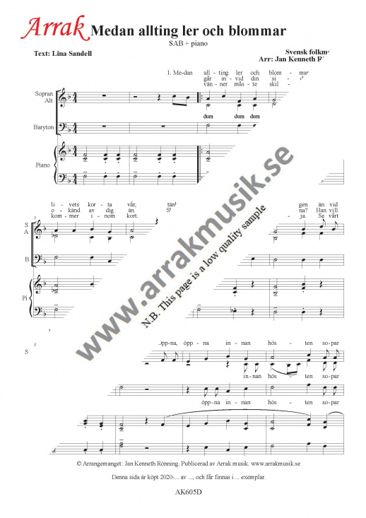 Medan allting ler och blommar