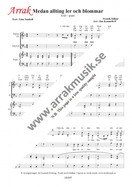 Medan allting ler och blommar