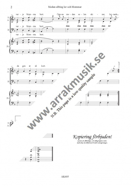 Medan allting ler och blommar