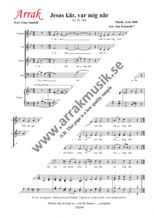 Jesus k�r, var mig n�r