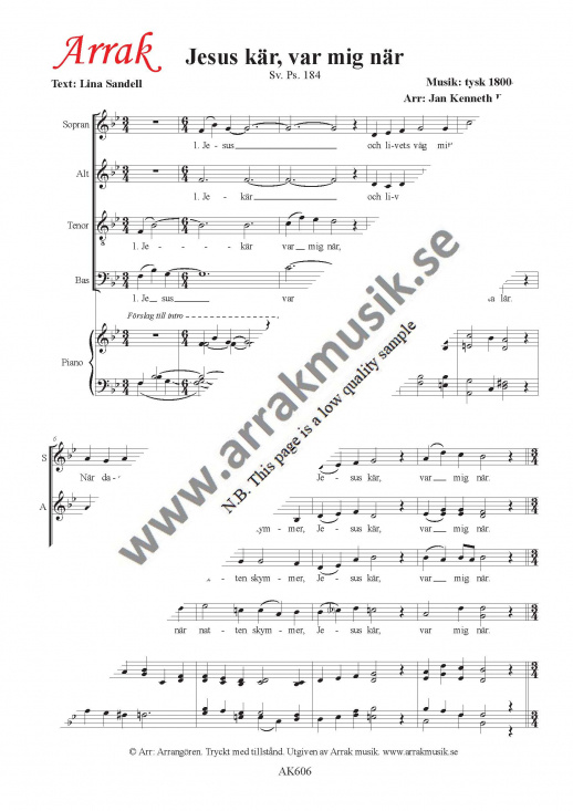 Jesus k�r, var mig n�r