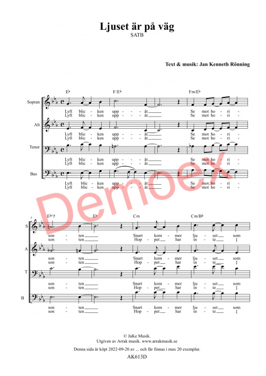 Ljuset �r p� v�g