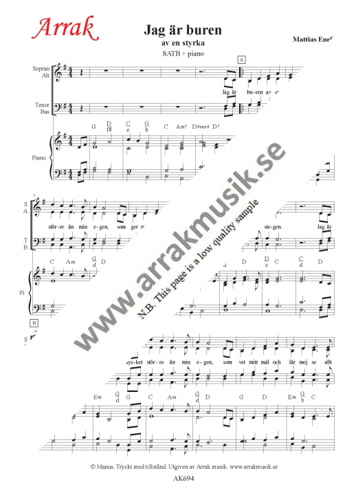 Jag �r buren av en styrka