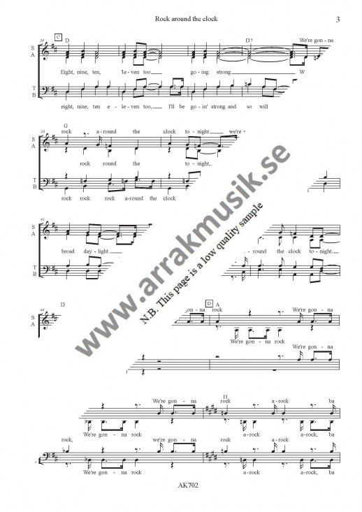 Rock around the clock