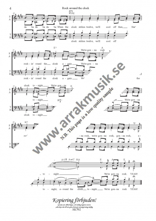 Rock around the clock