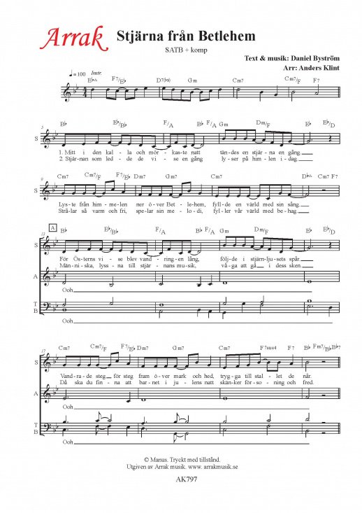 Stj�rna fr�n Betlehem