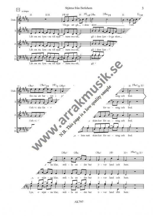 Stj�rna fr�n Betlehem