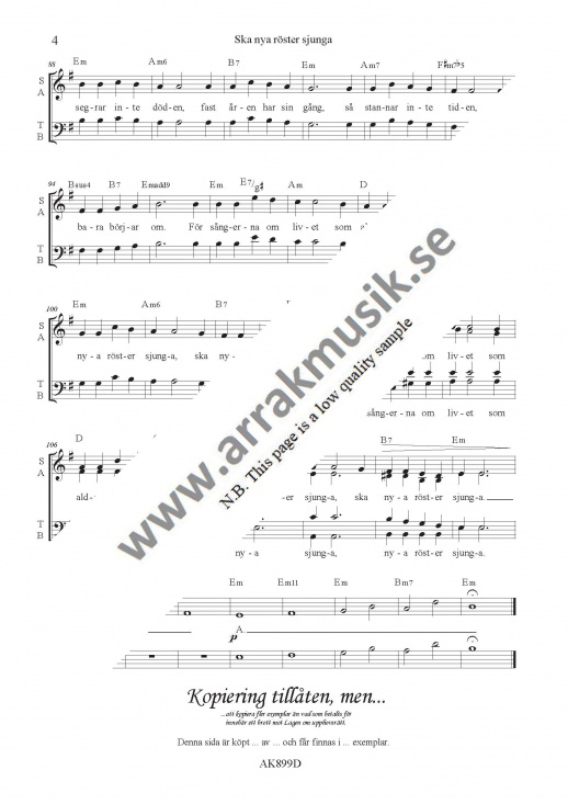 Ska nya r�ster sjunga