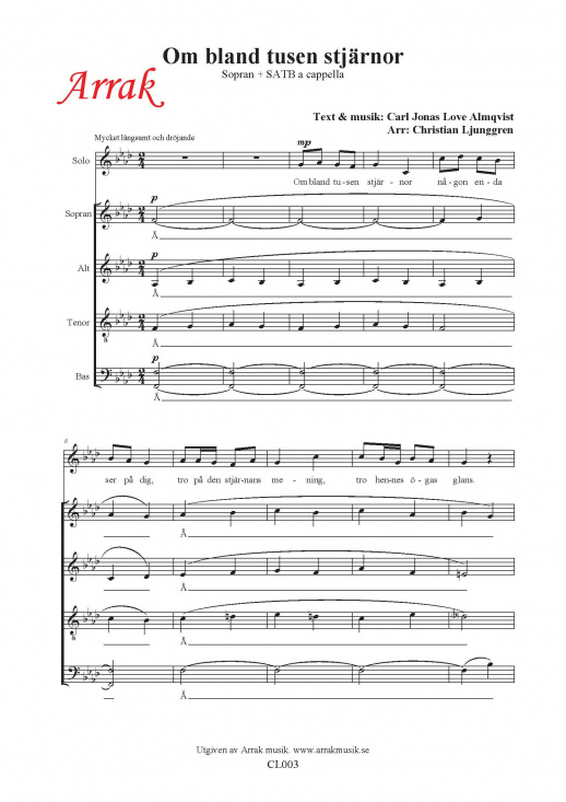 Om bland tusen stj�rnor