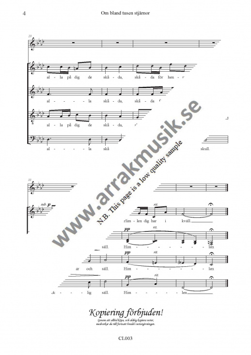 Om bland tusen stj�rnor